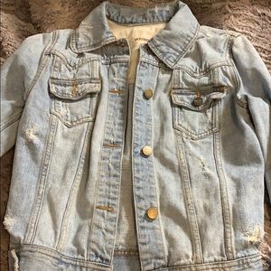 light wash denim jacket size small